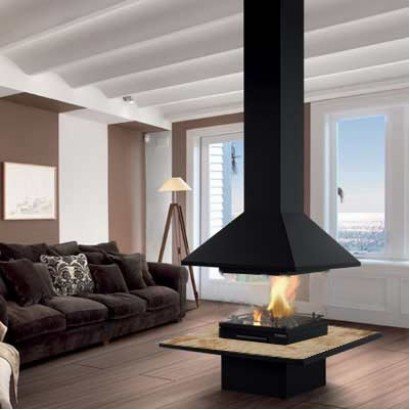 Камин Vulcano, без стекла, под мрамор, черный (Traforart)_0 Камин Vulcano, без стекла, под мрамор, черный (Traforart)_0