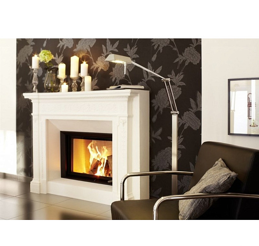 Brunner stil-kamin 53/88 lifting, чугунный дымосборник 45?, декоративная рама нерж. сталь_4 Brunner stil-kamin 53/88 lifting, чугунный дымосборник 45?, декоративная рама нерж. сталь_4